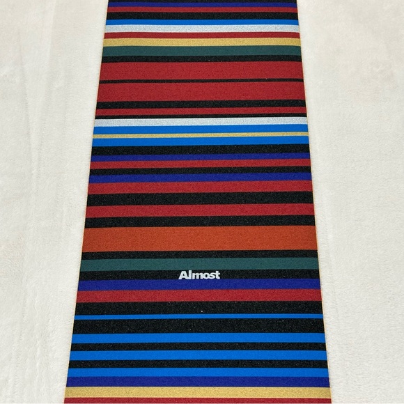 Almost Skateboards Rainbow Stripe Sky Multicolor Grip Tape Skateboard Deck 33x9 - Picture 2 of 3